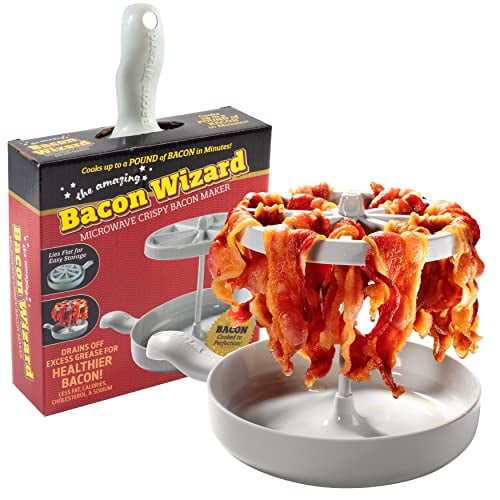 Microwave Bacon Cooker The Amazing Bacon Wizard Cooks up to 1LB of