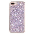 thumbnail image 2 of For iPhone 8Plus/7Plus Case,Cute Glitter Bling Twinkle Stardust with Drop Protection Shockproof Soft TPU Slim Flexible Phone Case Girls/Women Protective case for iPhone 8Plus/7Plus,Anti Scratch,Purple, 2 of 6