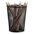 thumbnail image 2 of Universal UNV20013 4.38 in. x 5.38 in. Steel Mesh Pencil Cup - Jumbo, Black, 2 of 3