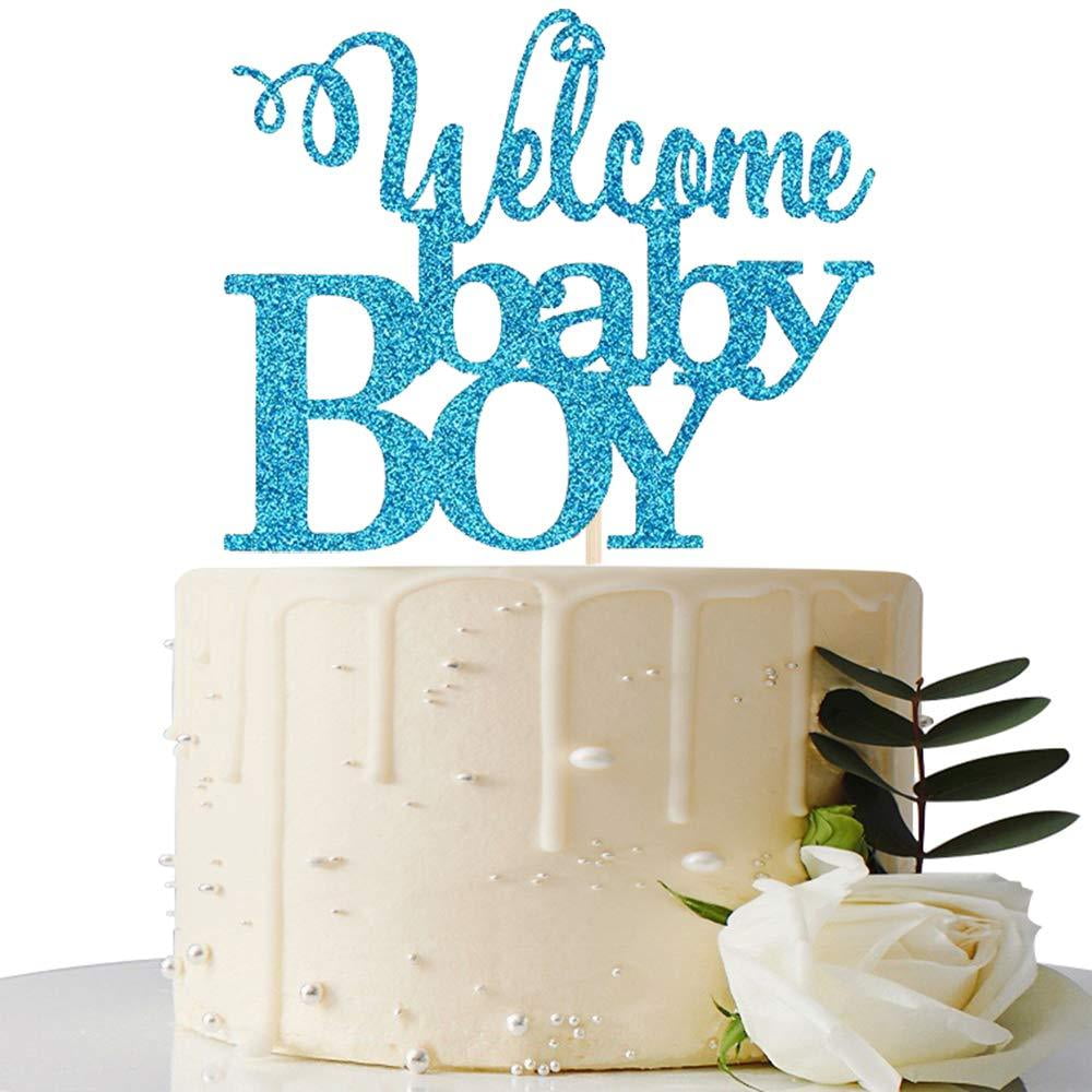 Ombre Baby Boy or Girl Cake Topper Baby Shower Topper Here For the Sex Topper Gender Reveal Acrylic Cake Topper Gender Reveal Decor