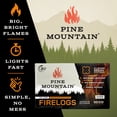 thumbnail image 2 of Pine Mountain 3-Hour Fire Logs, Clover Shape, 6 Pack, 2 of 11