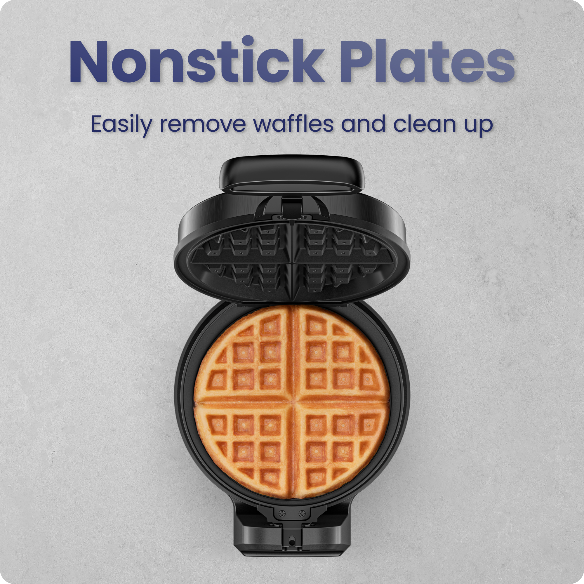 Chefman Flip Belgian Waffle Maker, Black photo 5
