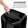 thumbnail image 5 of Fellowes Powershred Automatic Reverse Functionality Cross Cut Non-Continuous Shredder, Shredder, Black, 1 Pack, 5 of 9