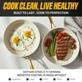 thumbnail image 6 of Gotham Steel 12 Inch Non Stick Frying Pans Nonstick Skillet, Ceramic Pan for Cooking Non Toxic, Nonstick Frying Pan Skillets with Stay Cool Handle, Fry Pans, Oven and Dishwasher Safe, Gold Handles, 6 of 8
