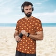 thumbnail image 4 of Wukai 60s and 70s Aesthetic Print Men's Short-Sleeved Mesh T-Shirt,Quick-Dry Short Sleeve Workout T-Shirt-XX-Large, 4 of 8
