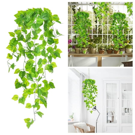 

NIUREDLTD Home Decoration 1PC Artificial Hanging Plants (No Baskets) For Wall Indoor And Outdoor Decoration