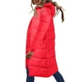 thumbnail image 3 of Vedolay Womens Parkas Long Sleeve Knit Coat Open Front Cardigan Coat Outerwear Red,M, 3 of 5