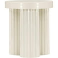 thumbnail image 3 of Pemberly Row Contemporary Iron Metal End Table in Cream Finish, 3 of 7