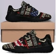 thumbnail image 3 of Veteran Only Two Defining Forces Have Ever Offered To Die For You Jesus ChriStAnd The American flag Veteran Shoes Sneakers Black Size 11.5, 3 of 7