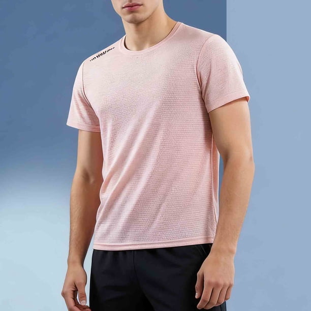 Ceisia Men's Ice Silk Quick-Dry Crew Neck T-Shirt | Breathable Honeycomb Jacquard Short Sleeve Sports Tee Gifts
