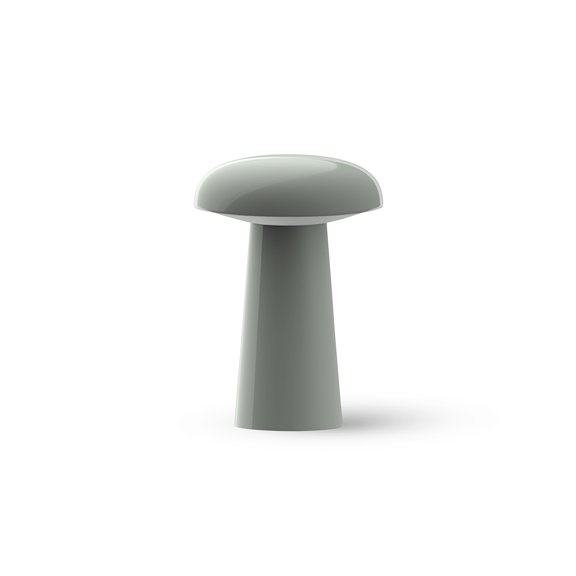 LUMENA SPACE M1 Portable Table Lamp | Rechargeable LED Bedside Lamp with Detachable Shade, 3 Brightness Levels, 3 Light Modes, 5000mAh Battery, Wireless Mood Light, Dusty Green