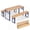 Navy Blue + Natural, variant on ELLEGNT 43.5" Folding Picnic Table & Bench Set for Kids - 0.8" Thick Fir Wood Top, Navy Blue + Natural