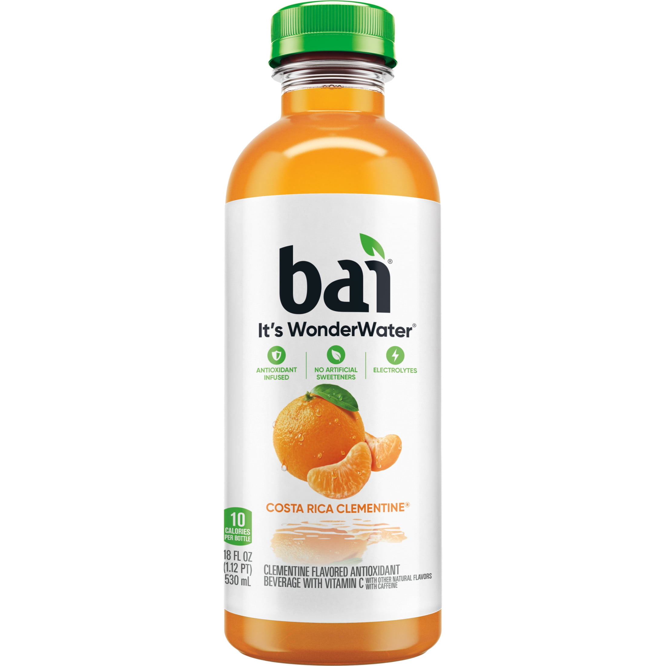Bai Costa Rica Clementine Antioxidant Infused Water Beverage, 18 fl oz, Bottle