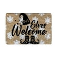 thumbnail image 4 of SDJMa Christmas Decor Welcome Mat for Front Door,Xmas Tree Snowflake Doormat with Thickened Non-Slip PVC Backing, 24x16in Coir Layered Welcome Door Mat for Christmas Farmhouse Home Decor, 4 of 8