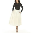 thumbnail image 2 of White Mark Women's Flared Tweed Skirt, 2 of 6