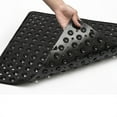 thumbnail image 3 of Alfombrilla de PVC para baño Inteprter con ventosas antideslizantes 54x54 cm Transparente, 3 of 6