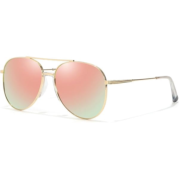 Unisex Aviator Sunglasses Metal Frame Polarized UV400 No-Snag Shades Aviator Elite - Blackout Polarized – Shady Rays® | Polarized  main image 4