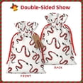 thumbnail image 2 of KLL Red Snake for Christmas Gift Bag,Holiday Bags for Gifts Christmas Bags & Drawstring Gift Pouch Reusable Holiday Gift Bags & Party Favor Bags (1 PCS)-Medium, 2 of 9