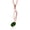Chrome Diopside, variant on Music Eighth Note Jewelry Pendant Necklace Gift for Women By Keren Hanan | 18K Rose Gold Plated Silver | Black Onyx | 0.50 Cttw | Gemstone December Birthstone | Oval 6X4MM | with 18 inch Silver Chain