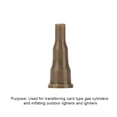 thumbnail image 3 of Yucurem 10Pcs Butane Nozzle Adapter Universal Converter for Cigarette Lighter Camping Kitchen Utensils (Khaki), 3 of 10