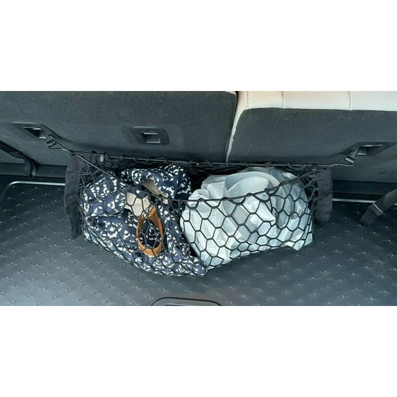 EACCESSORIES EA Trunk Organizer Cargo Net for KIA Soul 2010-2023 – Envelope Style Cargo Net for Hatchback – Premium Mesh Elastic Car Trunk Organizer Vehicle Carrier Storage – Compatible with KIA Soul