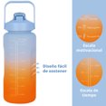 thumbnail image 4 of Botella de agua Onof  BAP-2L 2Litros Termo de agua Azul con Naranja Motivacional con Marcador de Tiempo, 4 of 4