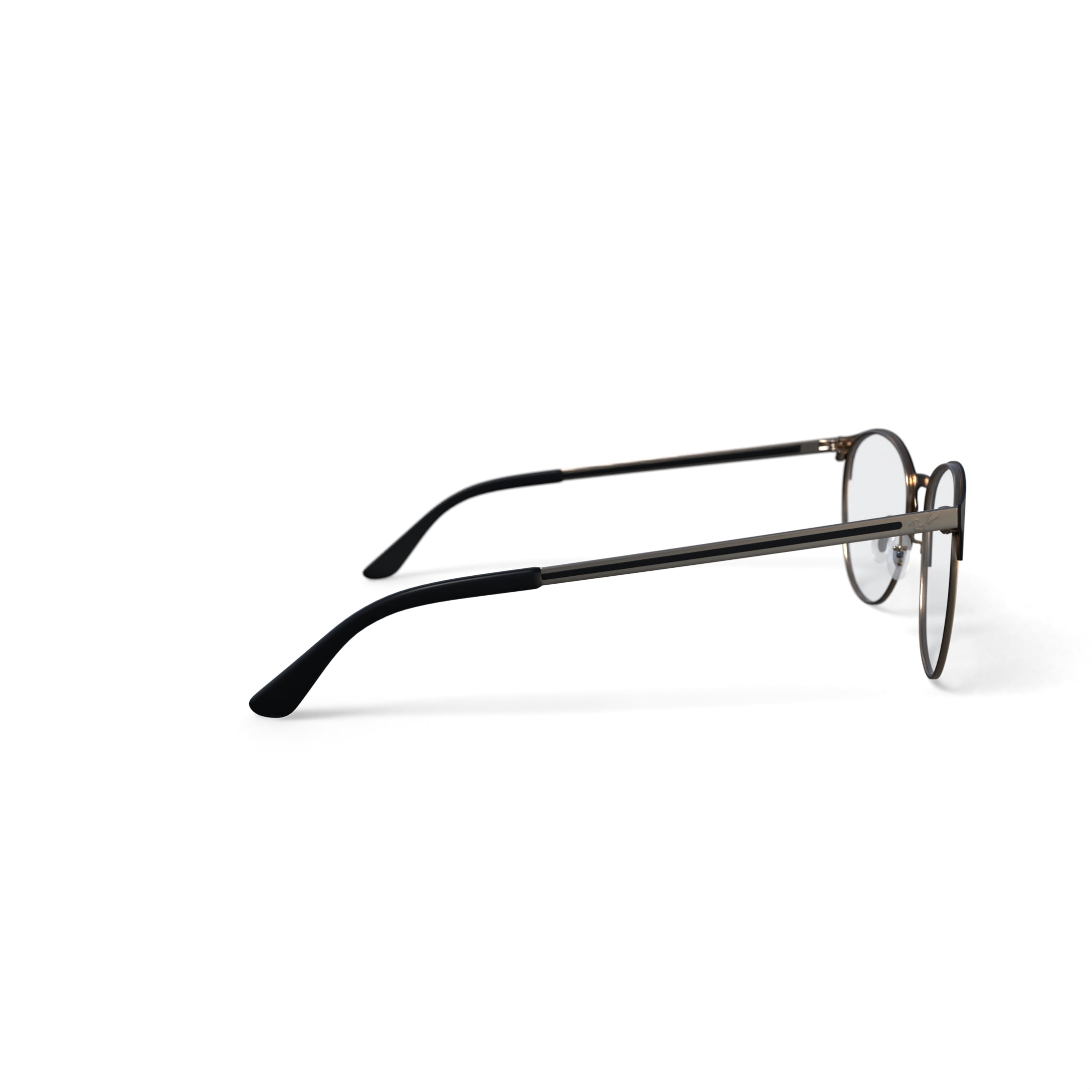Ray-Ban Unisex Size 53 Phantos Prescription Eyeglasses with Case, Black on Arista