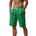 thumbnail image 1 of Wyzesi High Waisted Shapewear Shorts Male Spring and Summer Color Beach Pants Drawstring Elastic Waist Breathable Soft Short Daily Streetwear Tie Pocket Casual Shorts, 1 of 6