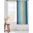 thumbnail image 3 of Sheer Curtains 72 Inches Long, Blue Teal Ombre Semi Sheer Curtains Light Filtering Window Treatment, Modern Yellow Gradient Farmhouse Art Privacy Voile Drapes for Living Room Bedroom 52x72 Inch, 3 of 7