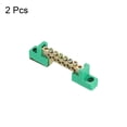 thumbnail image 3 of Terminal Tierra Barra Tornillo Bloque Barrera Latón 6 Posiciones Verde para Distribución Eléctrica Paquete de 2 Unique Bargains, 3 of 5
