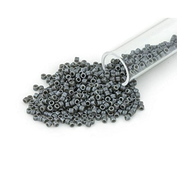 Miyuki Delica Seed Bead 11/0 Dark Grey Luster Opaque