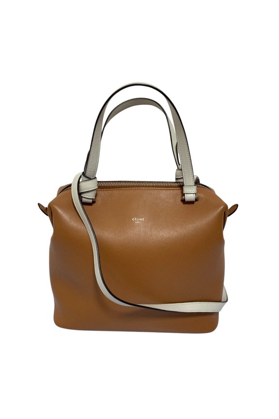 Pre-Owned CELINE 2-Way Small Soft Cube Shoulder Bag/Handbag Brown Women's