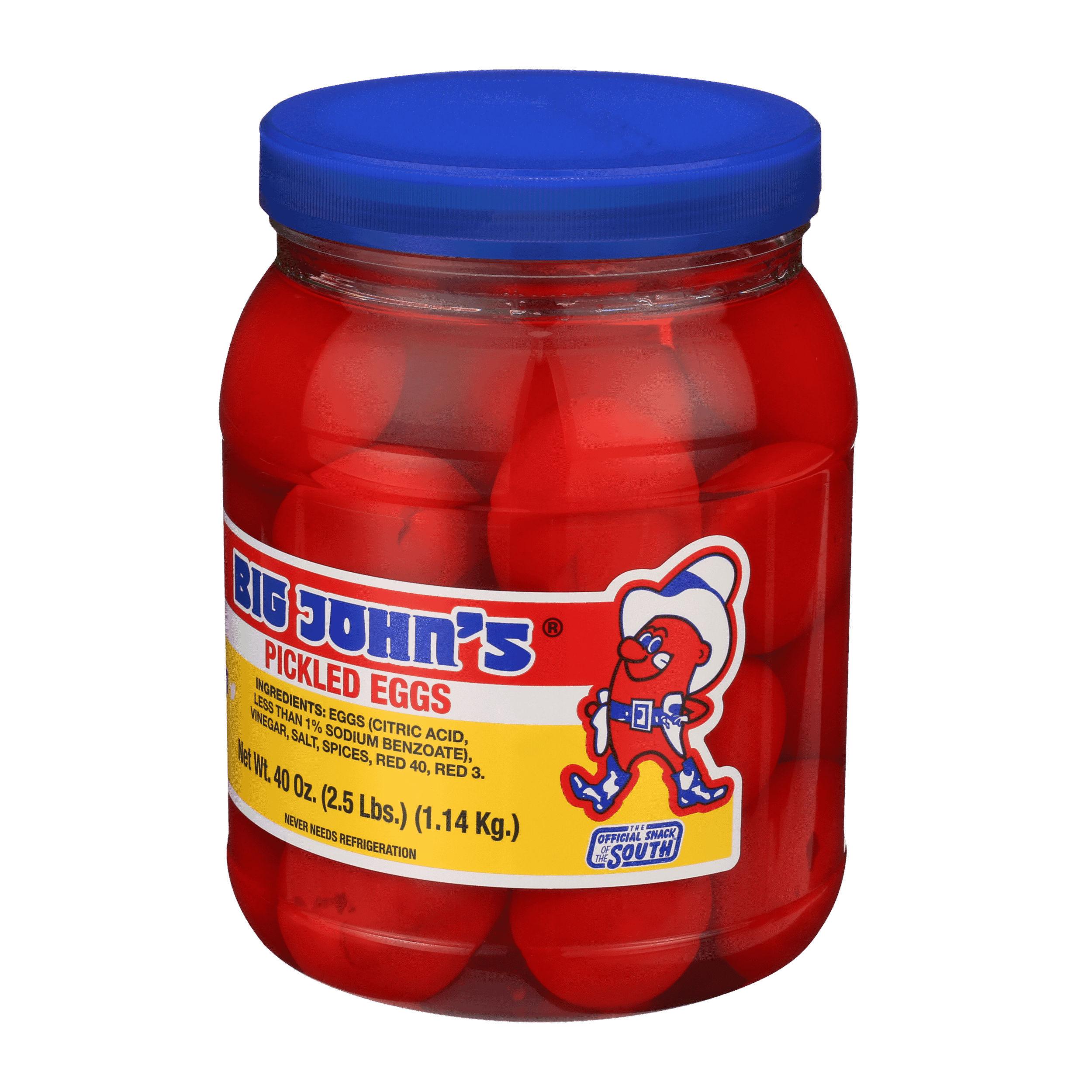 Big John's Ready to Eat Pickled Eggs 40oz Jar, Contains Eggs