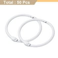 thumbnail image 3 of Anillos de carpeta Uxcell de 50 piezas de 1.5 pulgadas, anillos de metal para hojas sueltas, anillos coloridos, blanco, 3 of 6