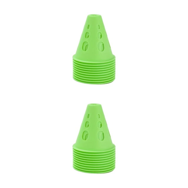 relayinert 10pack/lot Soccer Training Cone Versatile Marker For Stadium Marking And Agility Training Durable green 2Set