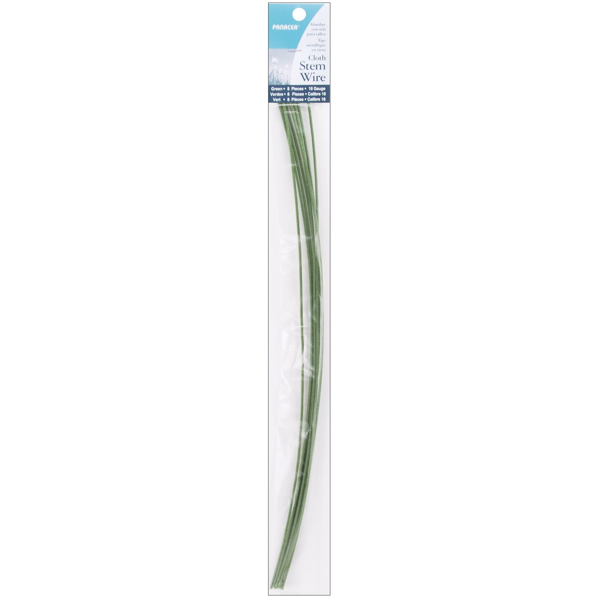 16 Gauge Floral Stem Wire - Cloth Wrapped - Lt. Green - Carte Fini