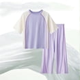 thumbnail image 2 of Ashirexll Vêtements d'Été pour Filles, Mince, Col Rond, Manches Courtes, Ensemble de Pyjama Mode, Décontracté pour Enfants, 2 of 4