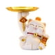 thumbnail image 1 of Estatua de gato de la , novedad, soporte decorativo para llaves con bandeja, bandeja de almacenamiento de llaves para baño, estantería, oficina, Blanco, 1 of 8
