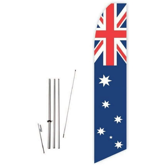 Australian Flag Super Novo Flag - Complete with 15ft Pole Set and Ground Spike