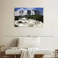 thumbnail image 2 of Elephant Stock Flowing Iguazu Falls Wall Art - Horizontal Canvas Wall Art - Living Room Wall Decor - Photography Nature Canvas - Gray And Blue Decor - 36" x 24", 2 of 8