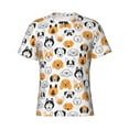 thumbnail image 3 of Naloa Dog Faces Men's T-Shirt Sport T-shirt Men's Basic Tee Casual Men's Shirt, Round Neck, Short Sleeves - 3X-Large, 3 of 5