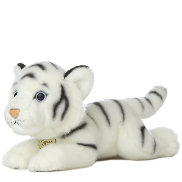 TheMogan 11" Cute Baby White Tiger Soft Plush Stuffed Wild Zoo Animal Toy White