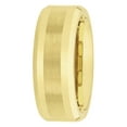 thumbnail image 2 of Men's Beveled and Satin Center Ring in Yellow Tungsten by Brilliance Fine Jewelry - Wedding Band, 2 of 5