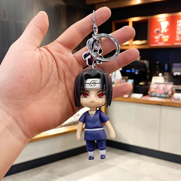 Llavero colgante de Naruto, decoración de coche de 8cm, material de pvc de boutique, Naruto, Sasuke, Uchiha, Itachi, Gaara, Sakura, Hinata, Jiraiya Fivean Figuras de anime