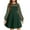 Green, variant on Arshiner Girl's Contrast Mesh Puff Long Sleeve High Waist A Line Black Short Dress with Pockets 11-12 Years