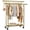 Glod, variant on Clothes Rack, Double Rods Rolling Clothing Rack for Hanging Clothes, Portable Garment Rack with Wheels, Coat Rack Wardrobe for Bedroom Laundry Room
