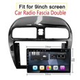 thumbnail image 3 of Fascia de radio de coche LANNMXG panel estéreo de tablero con pantalla doble de 9 pulgadas para Attrage//space 2012-2019, 3 of 5