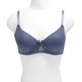 thumbnail image 2 of Angelina Wired A-Cup Bras with Mesh Diamond Print Design (6-Pack), 2 of 5