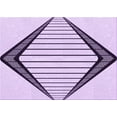 thumbnail image 1 of Ahgly Company Machine Washable Indoor Rectangle Transitional Purple Flower Purple Area Rugs, 2' x 3', 1 of 7