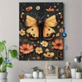 thumbnail image 4 of Qisvanset 12x16 Inch 2D Flat Framed Canvas Art, Blue Bow Coquette Trendy Apartment Dorm Religious Home Wall Decor, 4 of 5